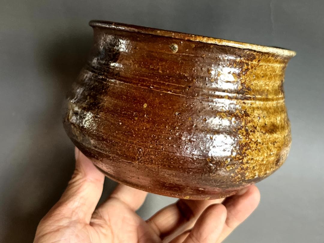 建水■備前焼き 陶古 歪み建水 お茶道具 古美術 時代物 骨董品■