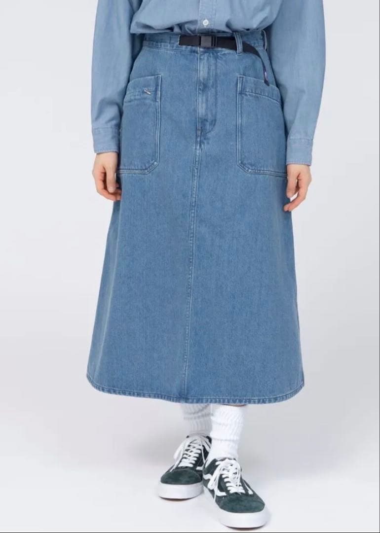 ☆新品☆ザ・ノースフェイスパープルレーベルDenim Field Skirt