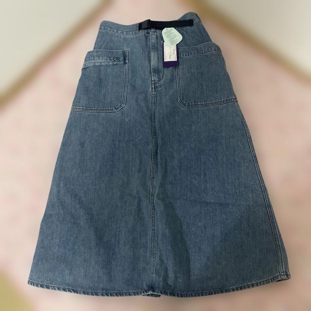 ☆新品☆ザ・ノースフェイスパープルレーベルDenim Field Skirt