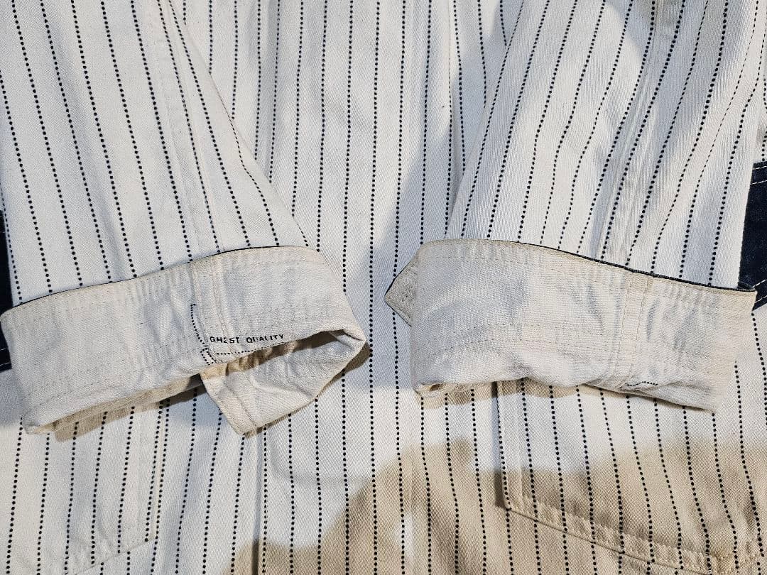 sugar cane ストライプカバーオール (size ３８)M