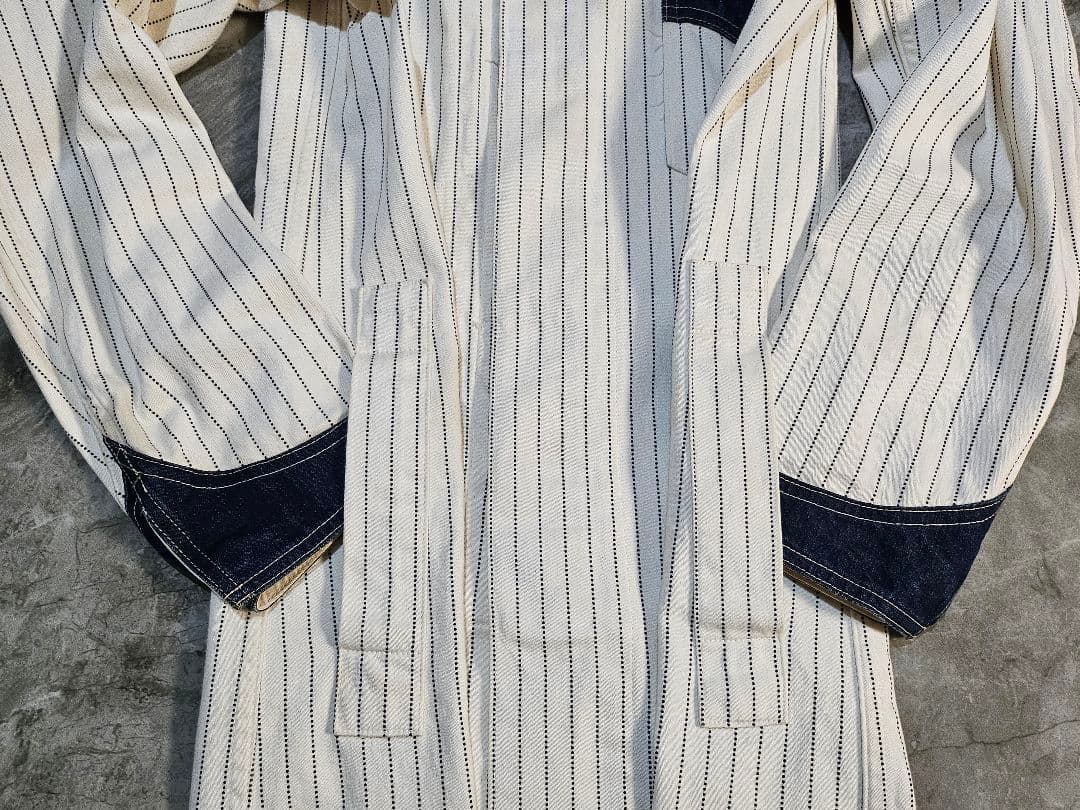 sugar cane ストライプカバーオール (size ３８)M