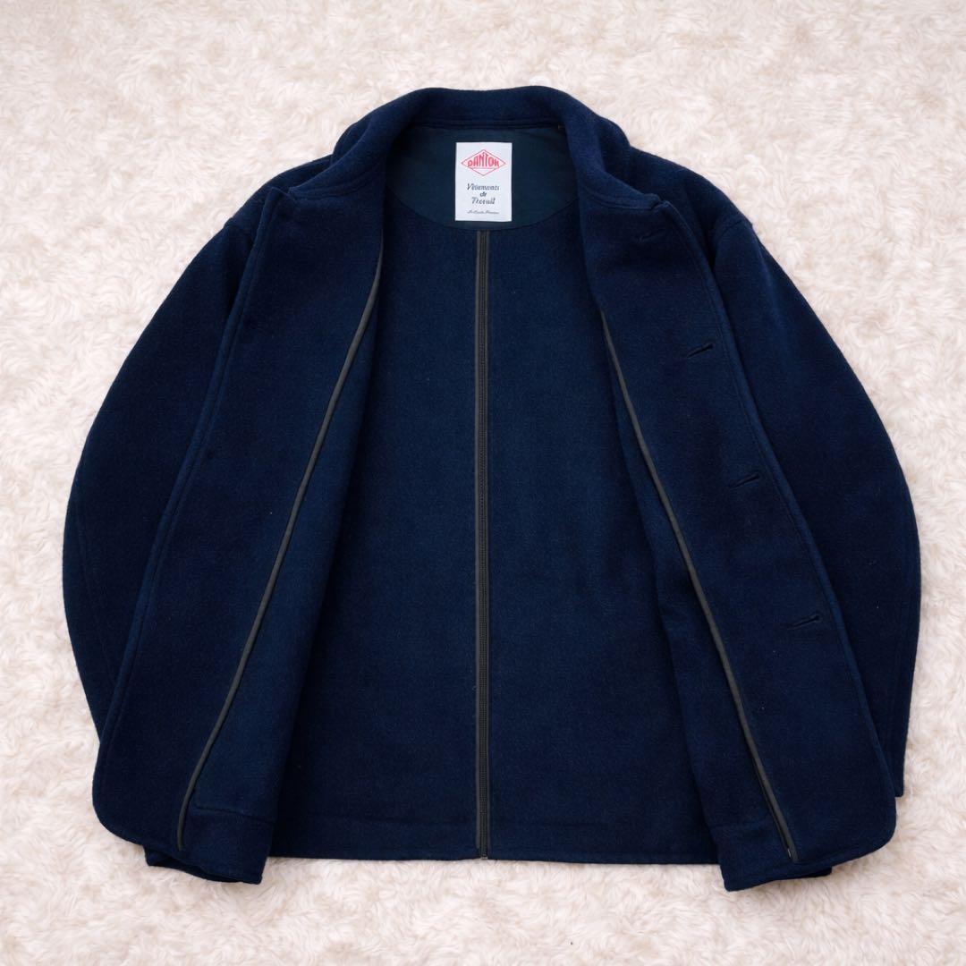 美品✨DANTON ウールライトパイル カバーオールジャケット ネイビー 44