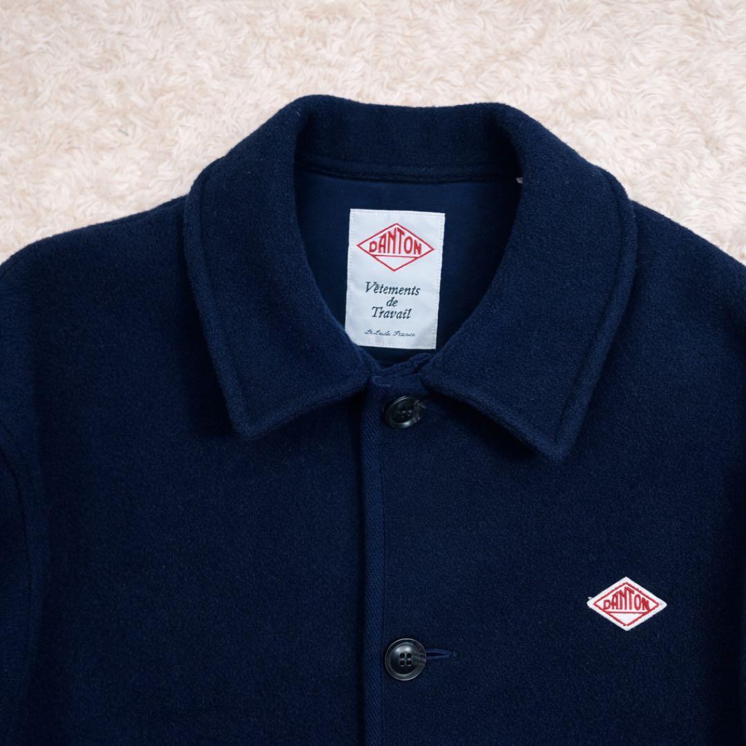 美品✨DANTON ウールライトパイル カバーオールジャケット ネイビー 44