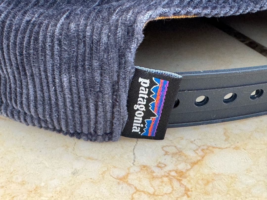 ◆patagonia/パタゴニア廃盤/稲妻サンダーロゴ/コーデュロイキャップ◆