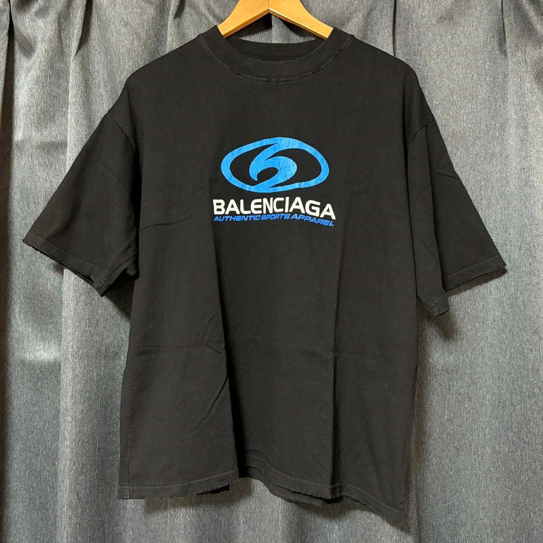 み*ほ様 BALENCIAGA SURF ロゴTシャツ ブラック