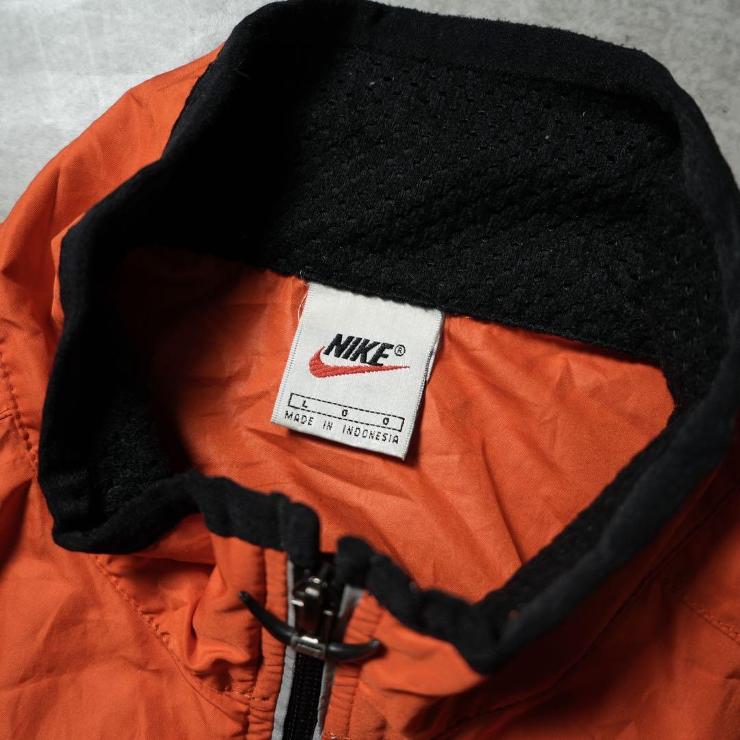 90s y2k NIKE ナイロンベスト リフレクター バイカラー 両面刺繍
