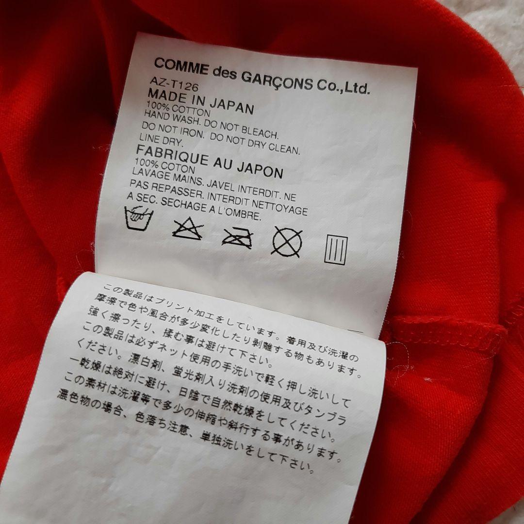 コムデギャルソン PLAY Tシャツ 半袖 赤　M