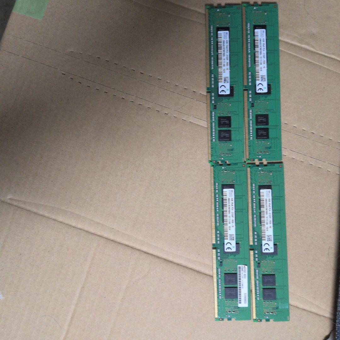SK hynix 4GB DDR4 2133MHz メモリ　4枚