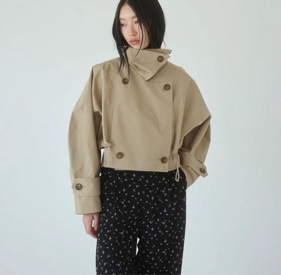 searoomlynn Multi collarショートトレンチコート