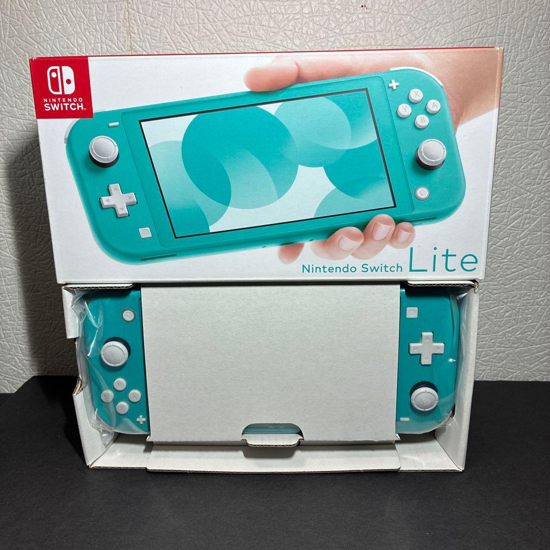 Nintendo Switch Light 本体 ターコイズ 箱付き 充電器無し