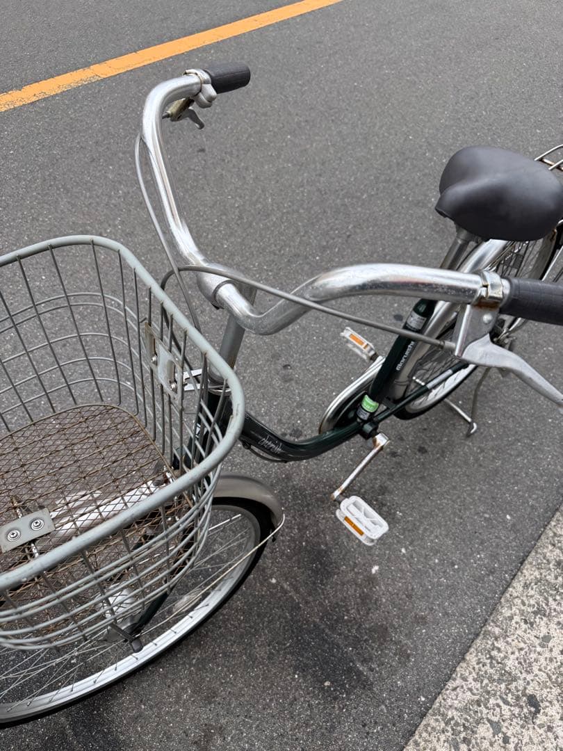 192 自転車 大阪市 【引取り限定】 26インチ 大きいカゴ