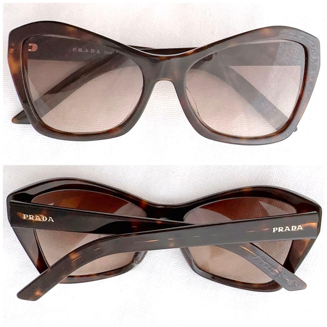 PRADA プラダ　ロゴ入り　サングラス　アイウェア　眼鏡　べっ甲調　新品