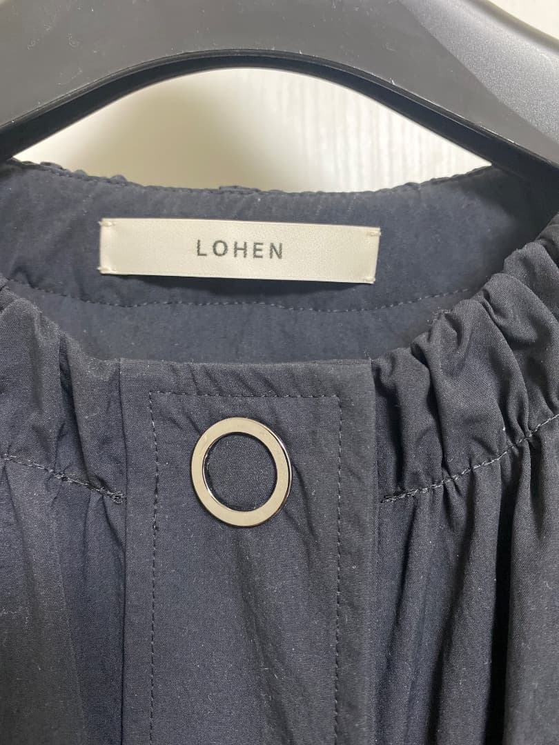 【最終価格】LOHEN リングドットバックレイヤードコート ブラック