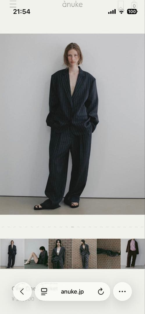 A*I様 新品　anuke Over Linen Jacket 完売品