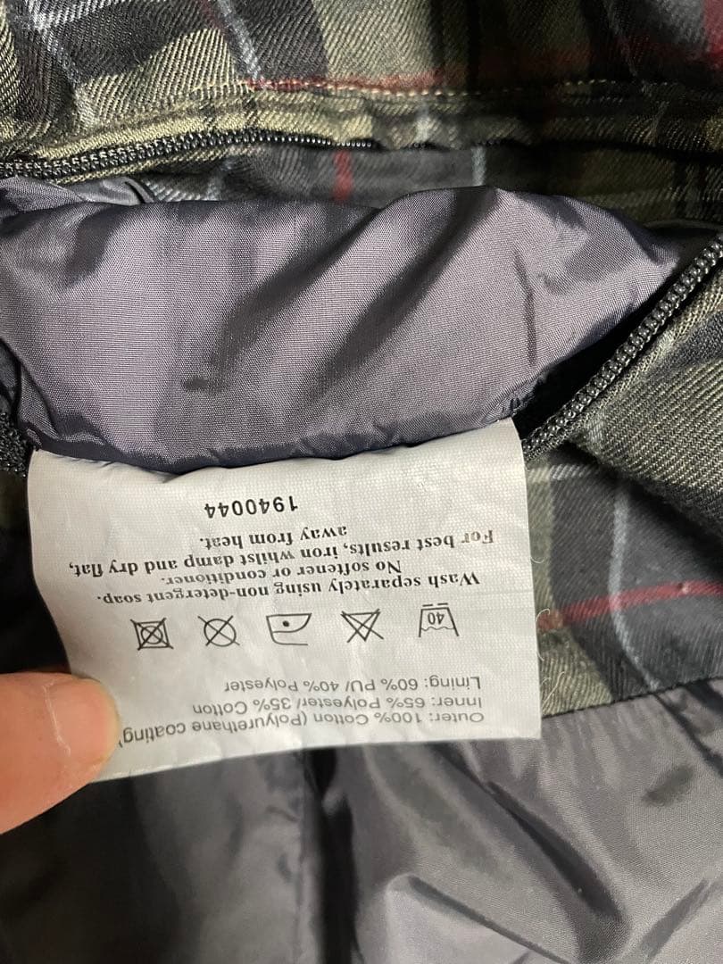 Barbour ノンワックスジャケット　ブラック