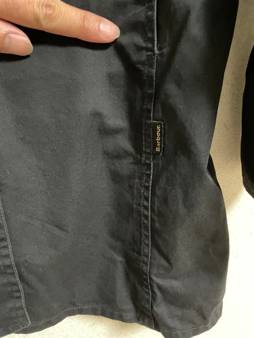 Barbour ノンワックスジャケット　ブラック