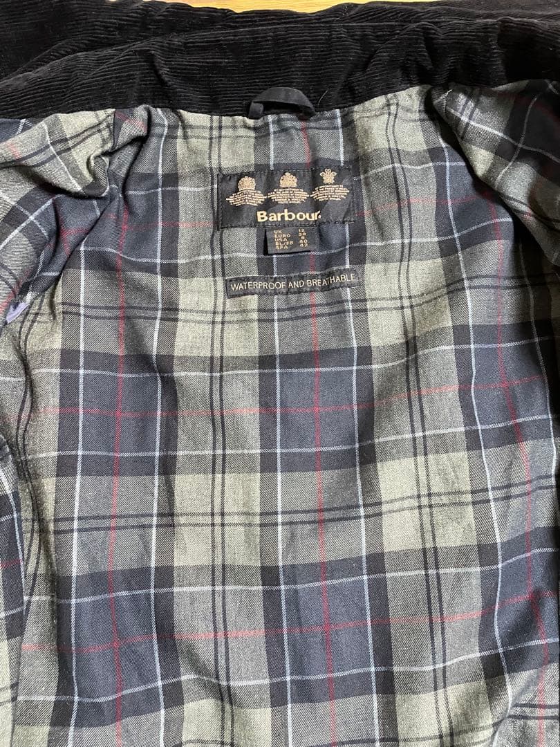 Barbour ノンワックスジャケット　ブラック