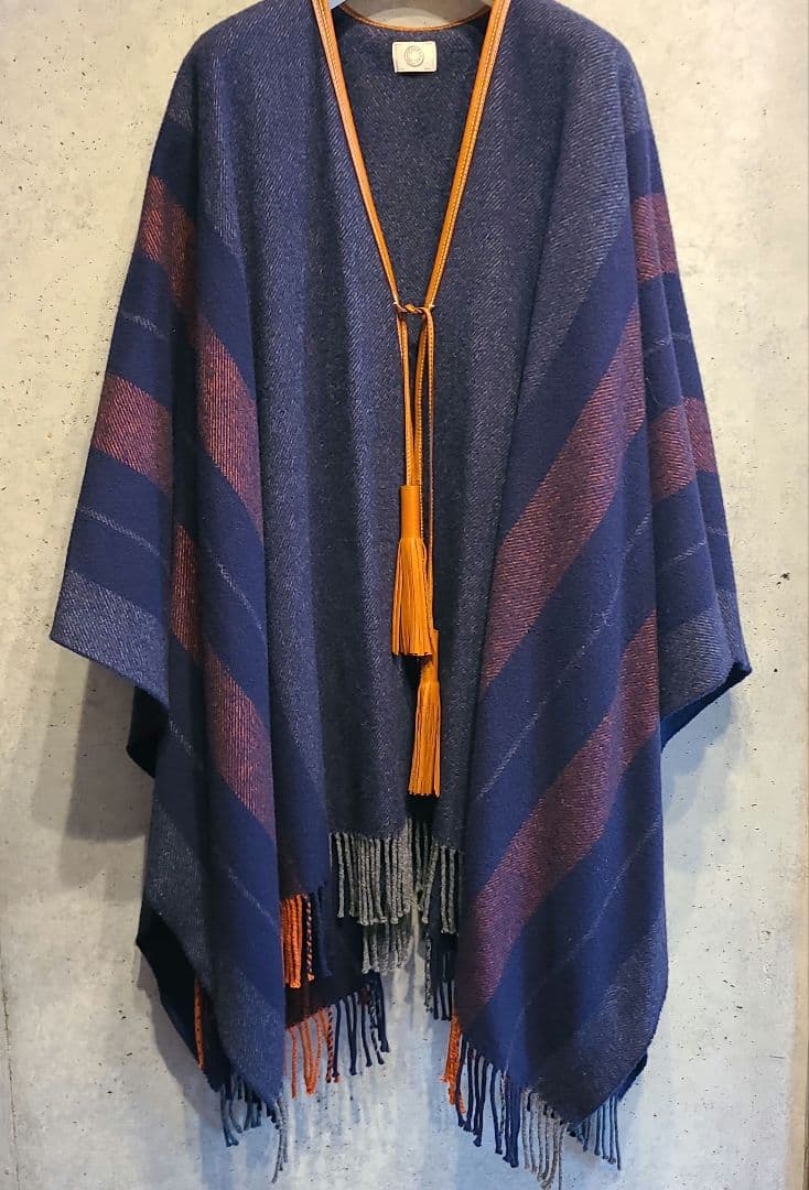 HERMES ショール 　ポンチョコート　☆ロカバール