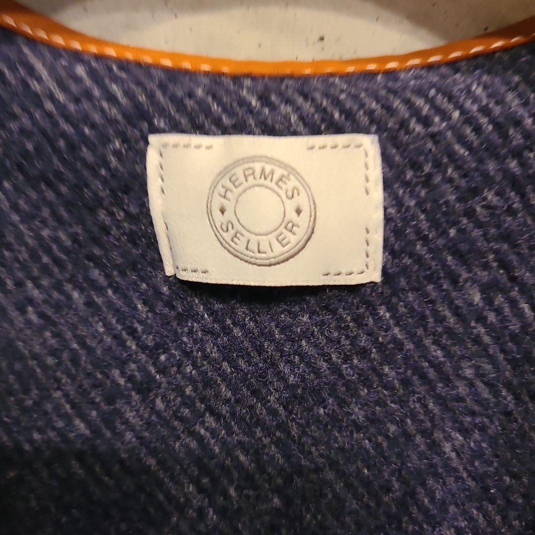 HERMES ショール 　ポンチョコート　☆ロカバール