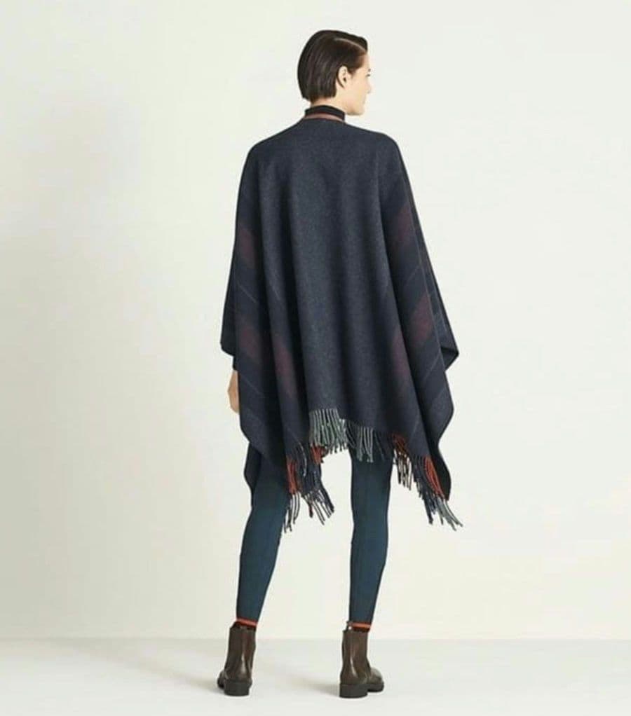 HERMES ショール 　ポンチョコート　☆ロカバール