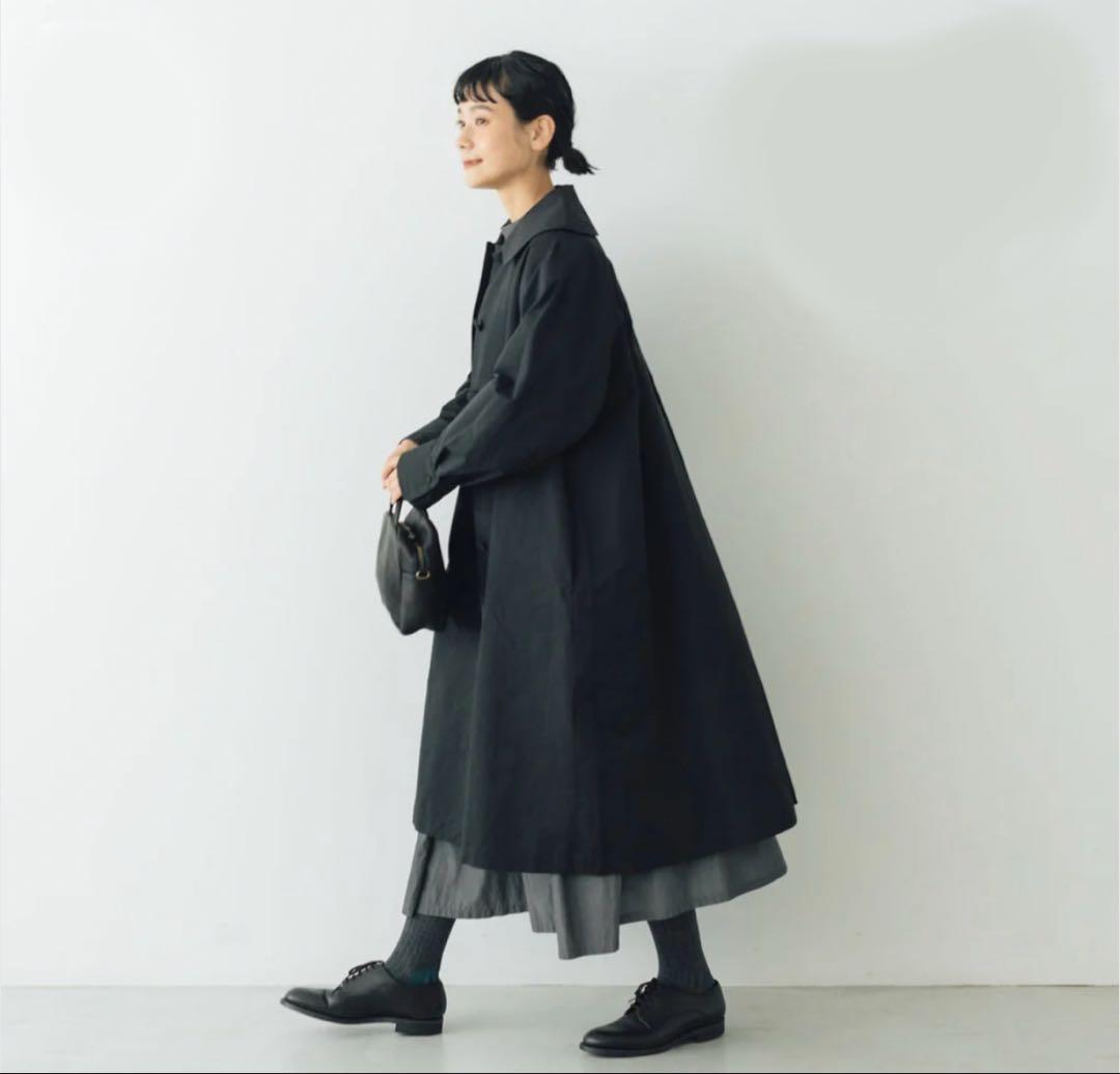 ꕤ新品ꕤくらすこと ＋to　コットンナイロンコート　スプリングコート　BLACK