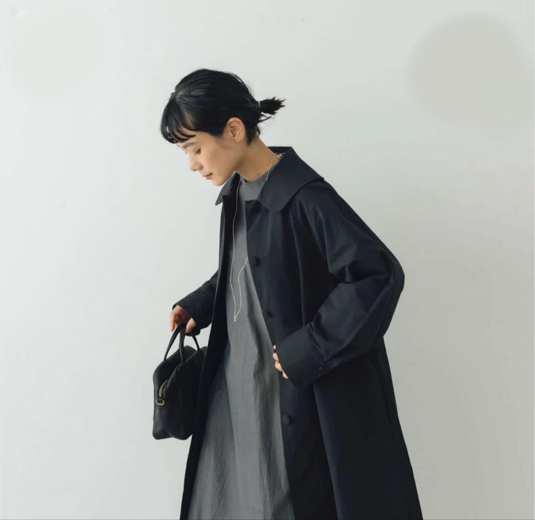 ꕤ新品ꕤくらすこと ＋to　コットンナイロンコート　スプリングコート　BLACK