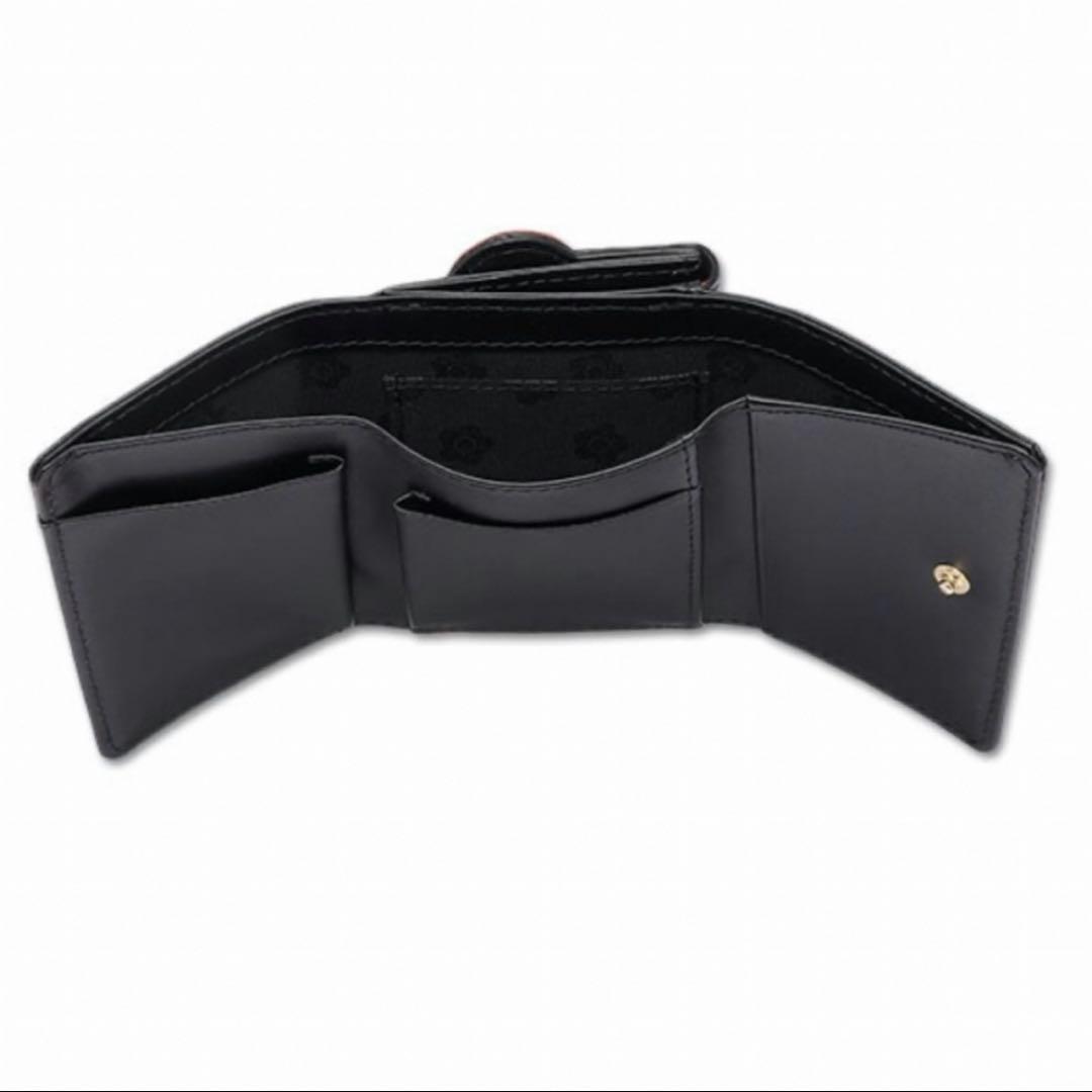 新品　MARY QUANT　牛革　ハートインサイドミニウォレット