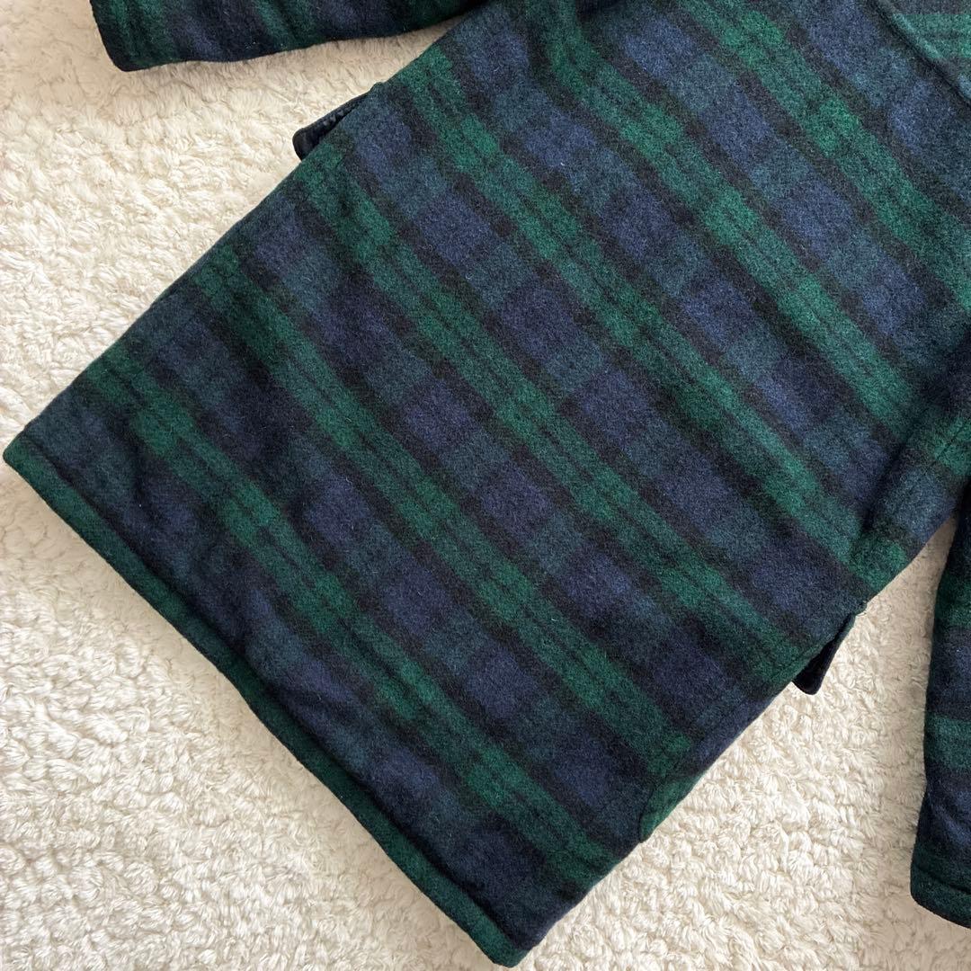 美品 80s USA製 ブラックウォッチダッフルコート S L.L.Bean
