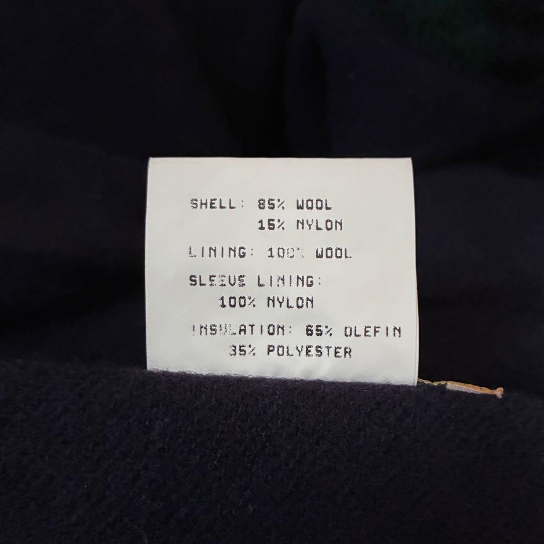 美品 80s USA製 ブラックウォッチダッフルコート S L.L.Bean