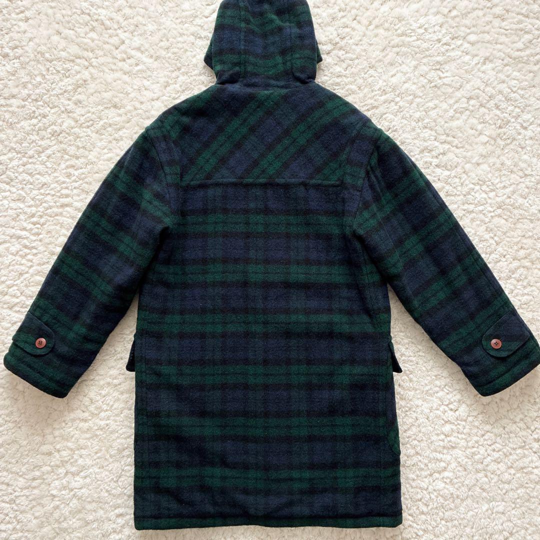 美品 80s USA製 ブラックウォッチダッフルコート S L.L.Bean
