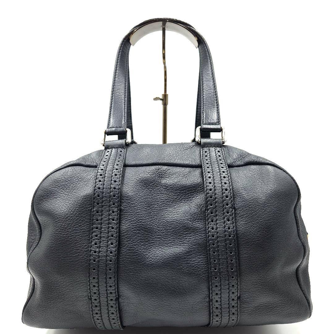 CELINE ミニボストンバッグ トリオンフ レザー 黒 Y2K
