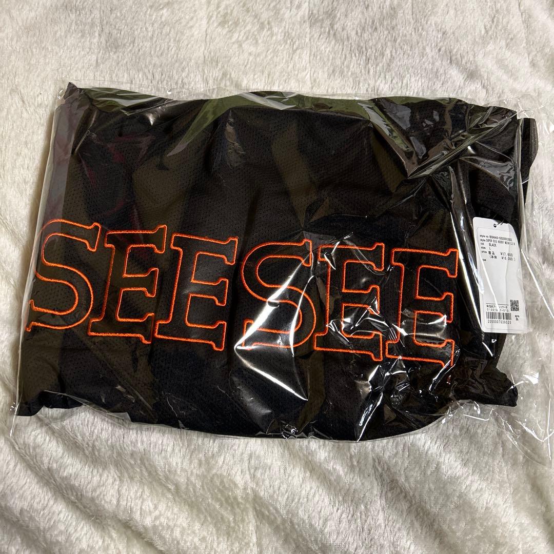 定価以下　see see SUPER BIG HOODY MESH LS L