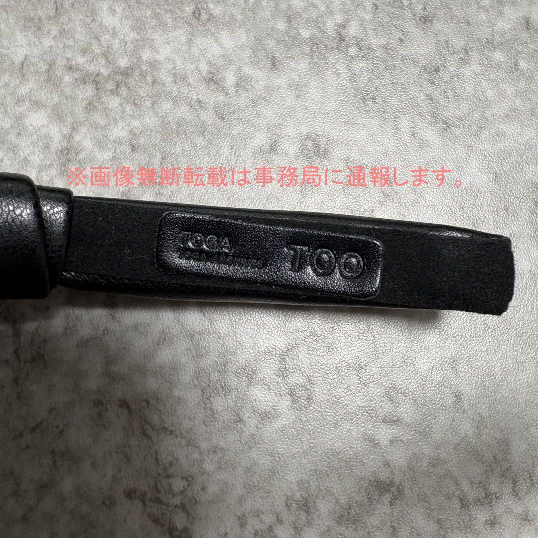 新品 TOGA TOO トーガトゥー レザーリボン カチューシャ ヘッドバンド