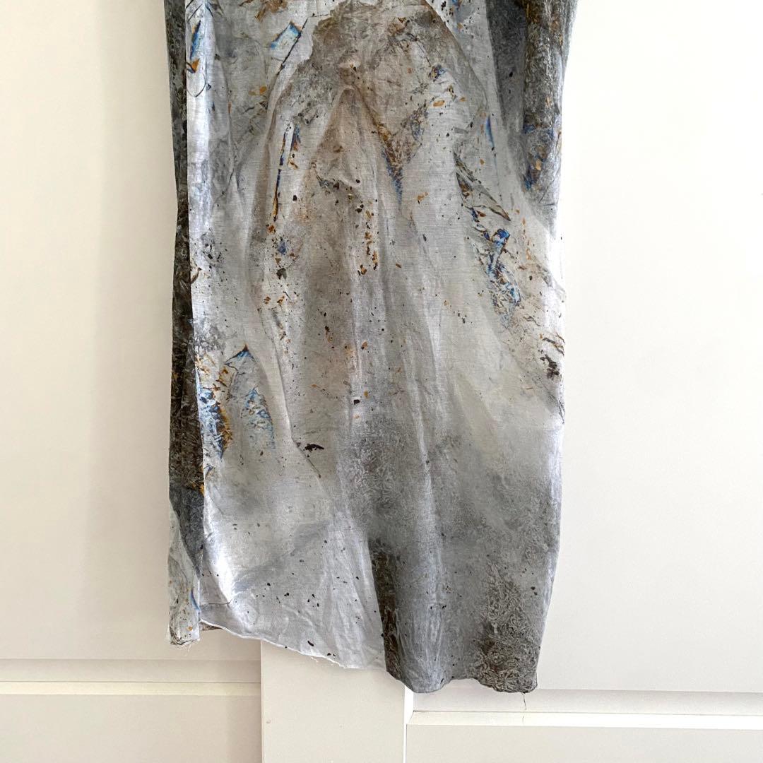 HELMUT LANG バックドレープ タンク アートプリント Y2K 美品