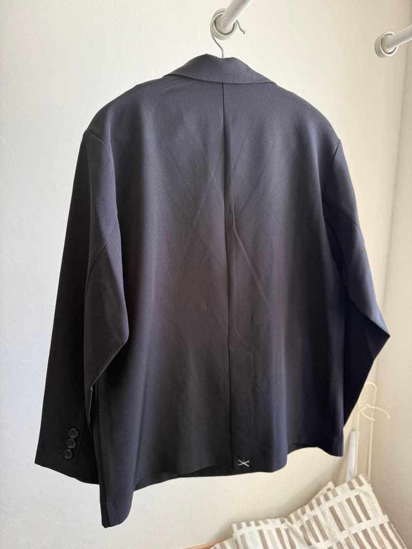 新品未使用＊ウツクシルエットWクロスジャケット　Sブラック