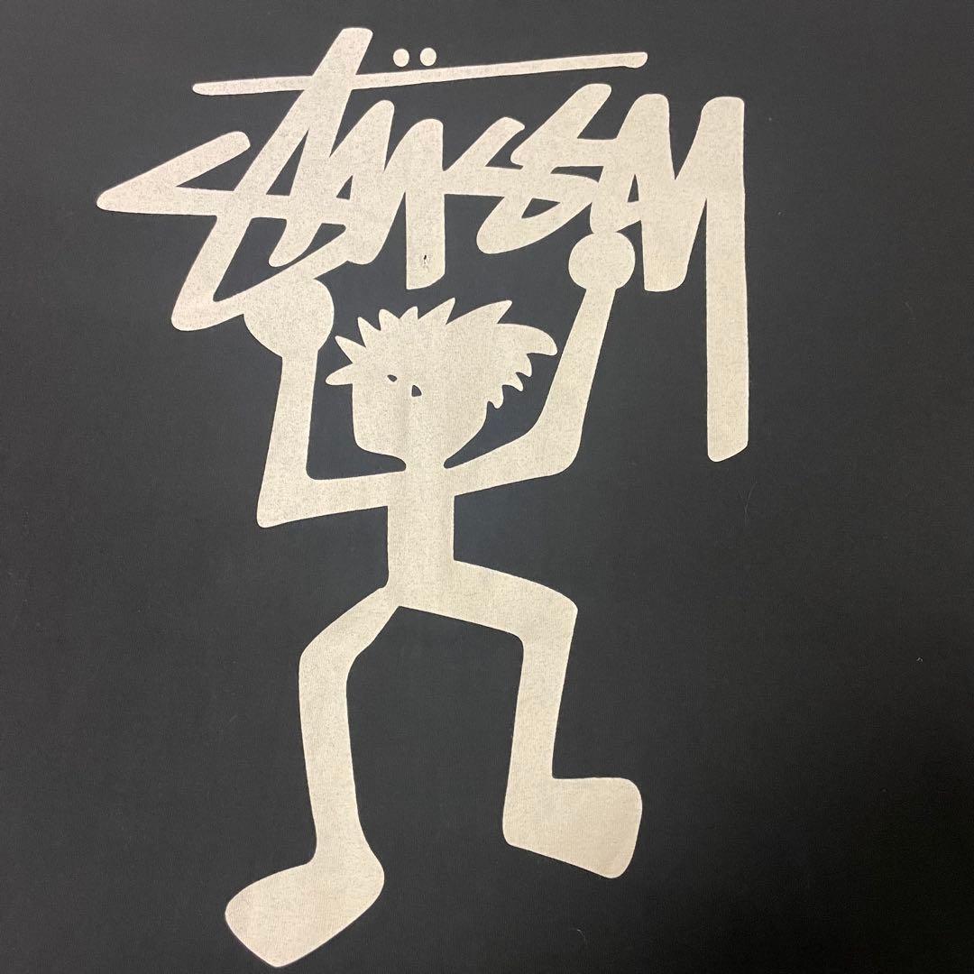 STUSSY シャドーマンTシャツ XL 黒 ビッグシルエット USA製