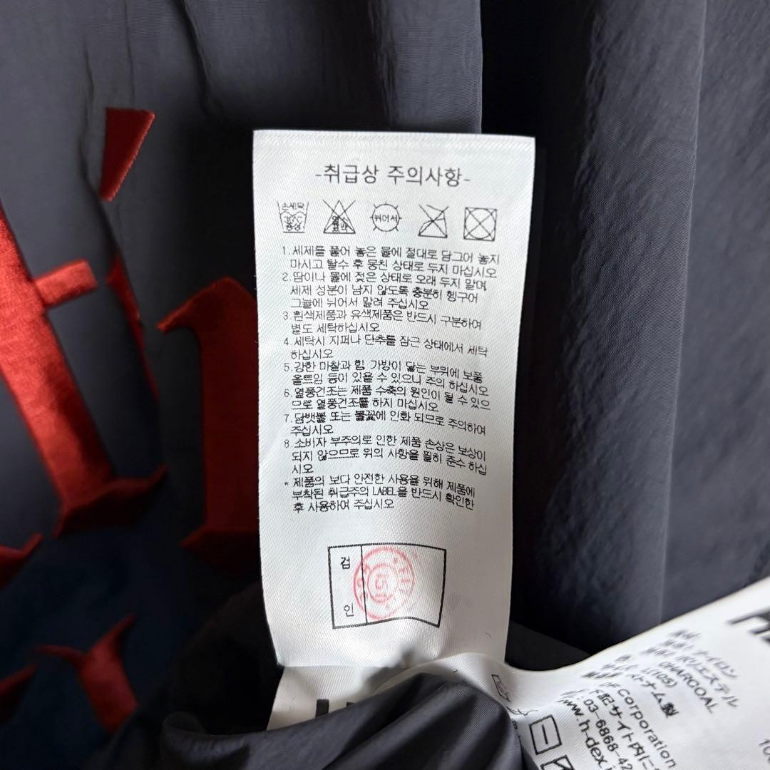 【美品・Lサイズ】エイチデックス HDEX 刺繍ロゴ入りナイロンTシャツ グレー