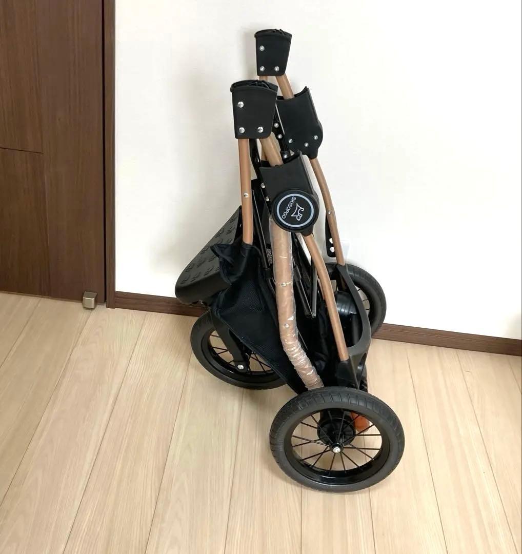 美品　SKISOPGO ペットバギー 3輪タイプ ペットカート カップ付き