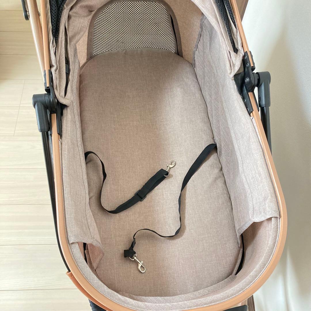 美品　SKISOPGO ペットバギー 3輪タイプ ペットカート カップ付き