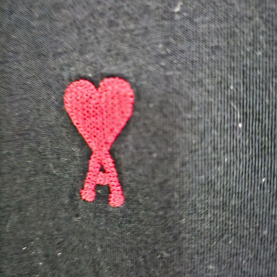 AMI PARIS アミパリス ハートロゴ Tシャツ 黒