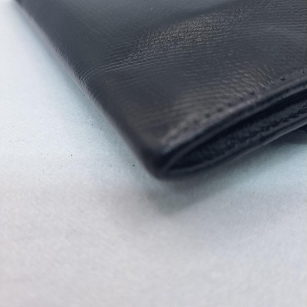 訳あり・美品　CHANEL　ココボタン　コンパクト折り財布　ブラック　財布