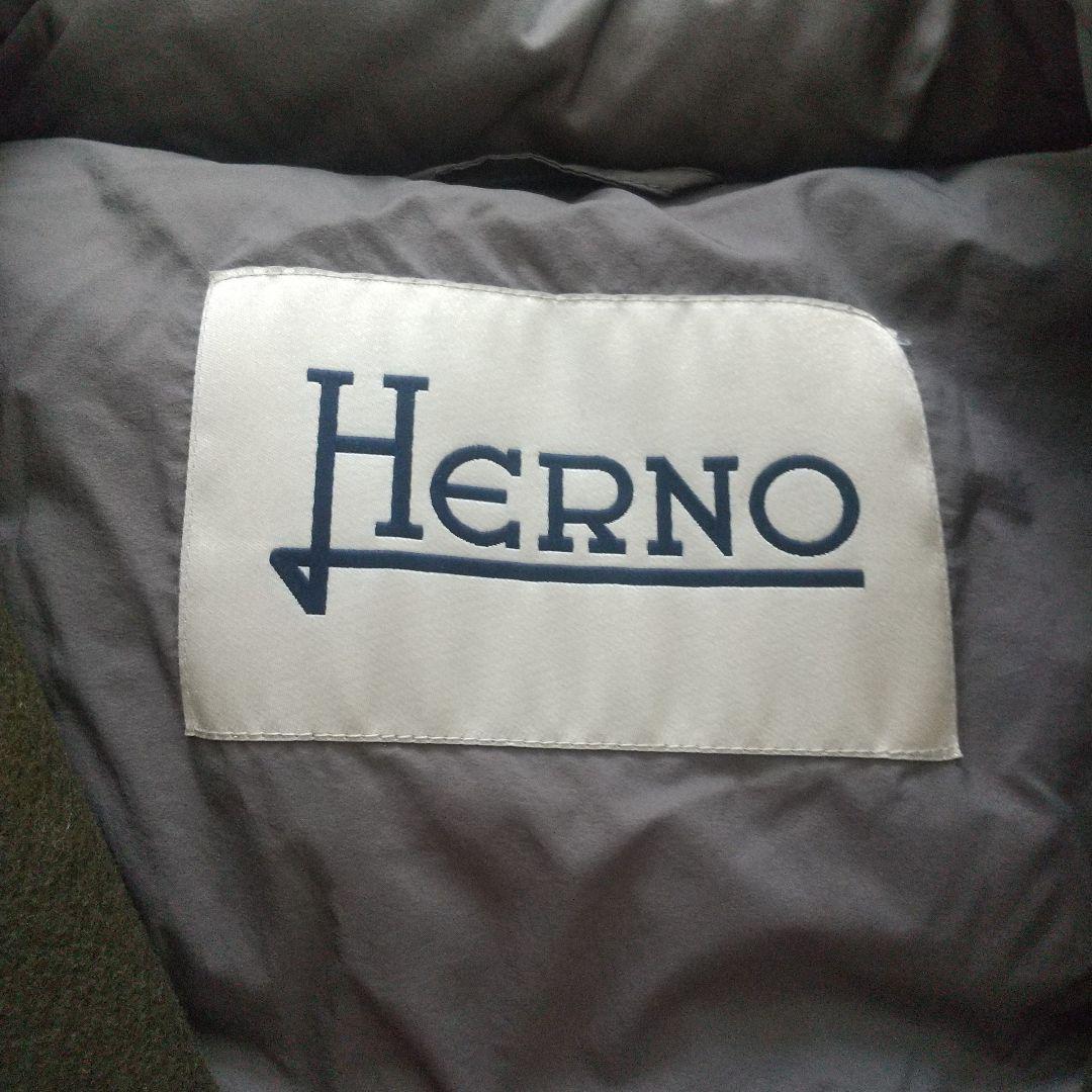 【3/22削除】HERNO ヘルノ ダウン ウール 切り替え コート 40