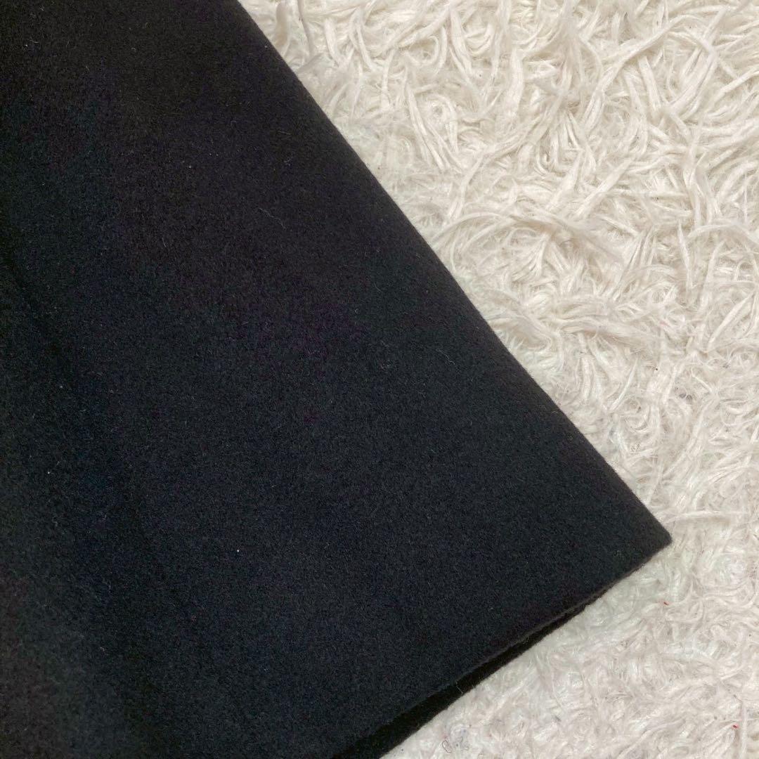 《美品》 DAKS ウールコート ブラック 38 カシミア フォーマル
