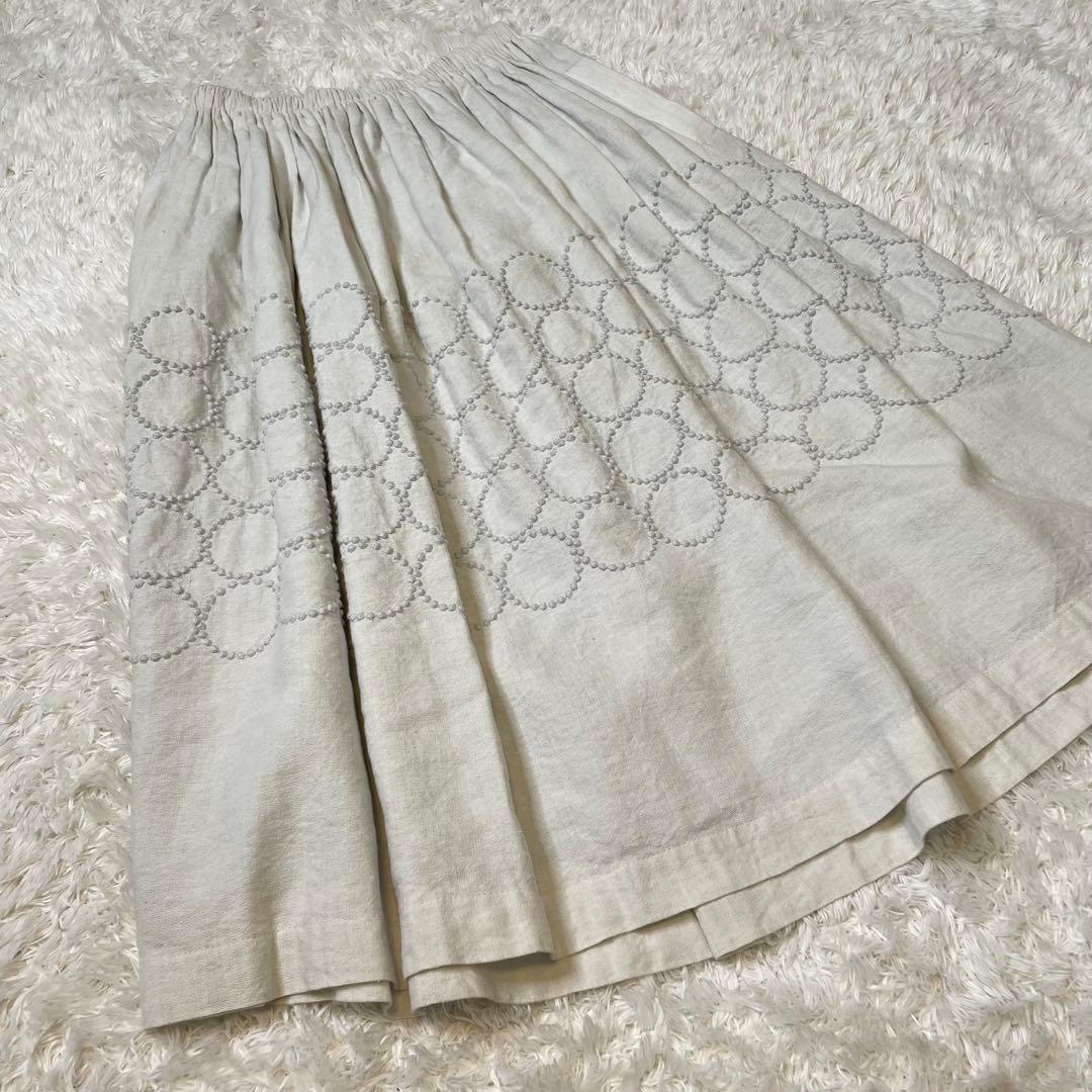 極美品✨mina perhonen ミナペルホネン タンバリン フレアスカート