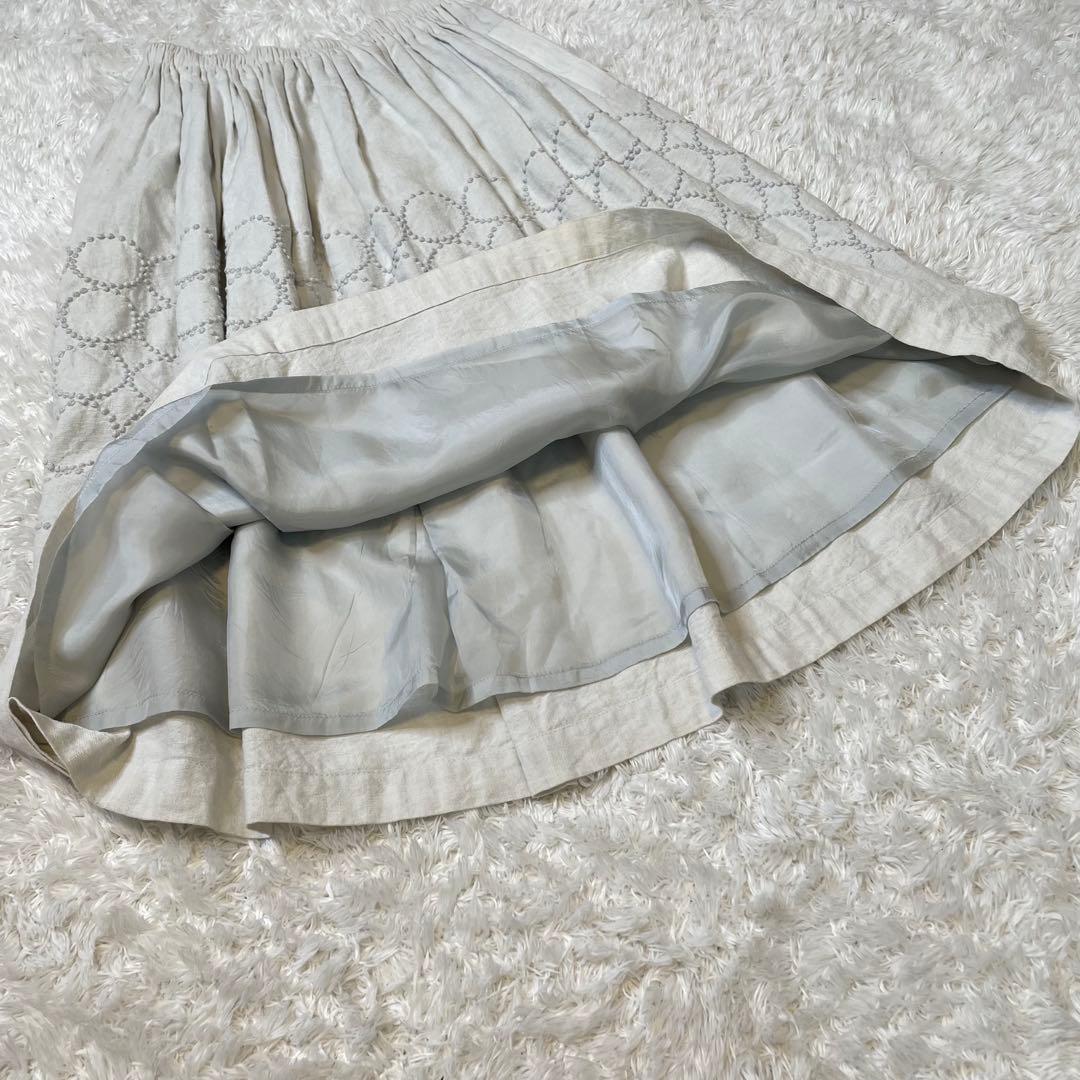 極美品✨mina perhonen ミナペルホネン タンバリン フレアスカート