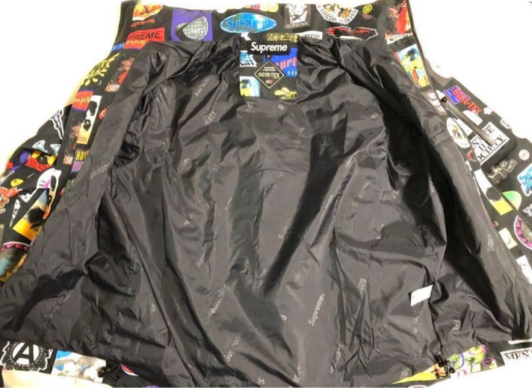 伊*ニ様 supreme ステッカーロゴ　ナイロンジャケット、パンツセット