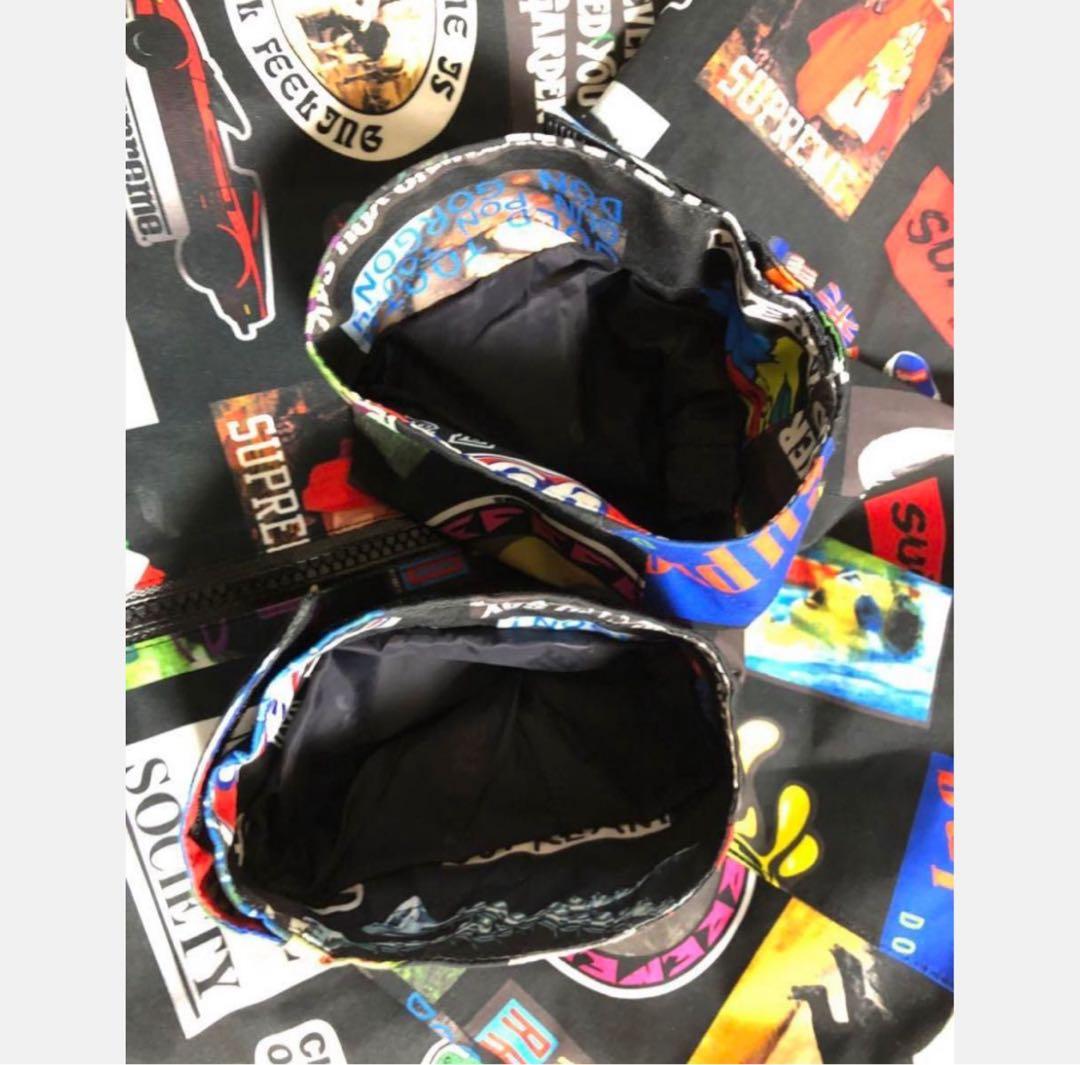 伊*ニ様 supreme ステッカーロゴ　ナイロンジャケット、パンツセット