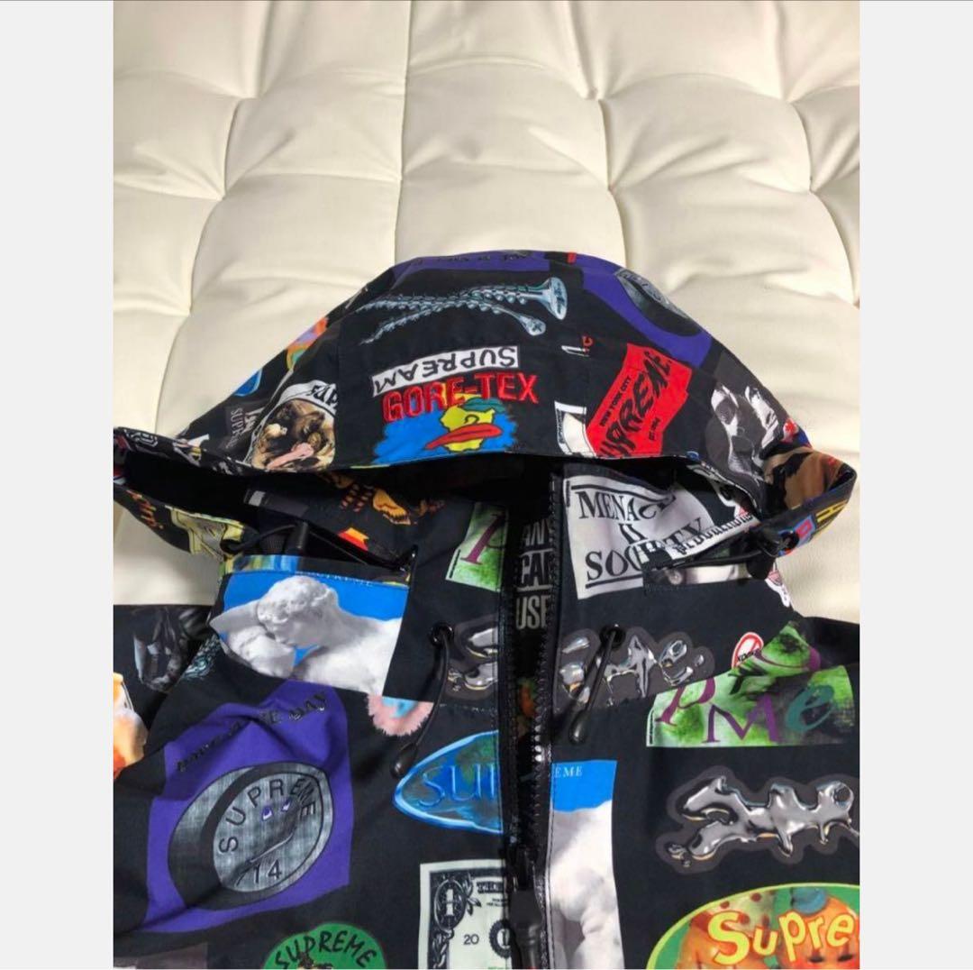 伊*ニ様 supreme ステッカーロゴ　ナイロンジャケット、パンツセット