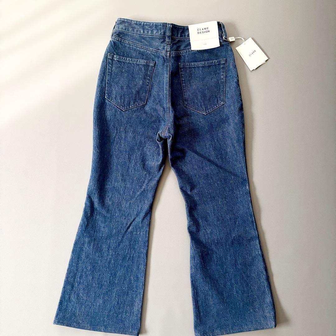 【新品タグ付き】CLANE　クラネ　ショートベルボトムデニム　完売品