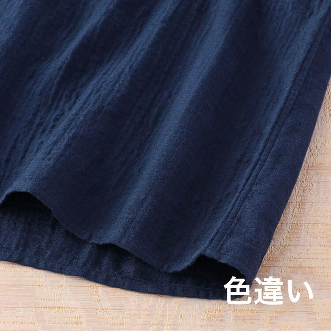 新品　UCHINOウチノ　マシュマロガーゼ　 シャツワンピース　ダークピンク　M